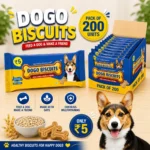 Dogo Biscuits Small Pack of 200 | Multigrain Biscuits Made with Oats, Milk Solids & Multivitamins