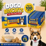 Dogo Biscuits Small Pack of 100 | Multigrain Biscuits Made with Milk, Oats & Multivitamins