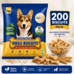 Dogo Biscuits Vegan Small Pack of 200 | Multigrain Biscuits Made with Oats, Plant-Based Ingredients & Multivitamins