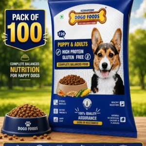 DOGO FOODS – 100% Vegetarian High-Protein Dog Food | Pack of 100