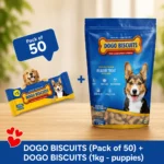 Dogo Biscuits 50 Small Packs + 1 Puppy | Combo Pack