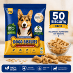 Dogo Biscuits Vegan Small Pack of 50 | Multigrain Biscuits Made with Oats, Plant-Based Ingredients & Multivitamins